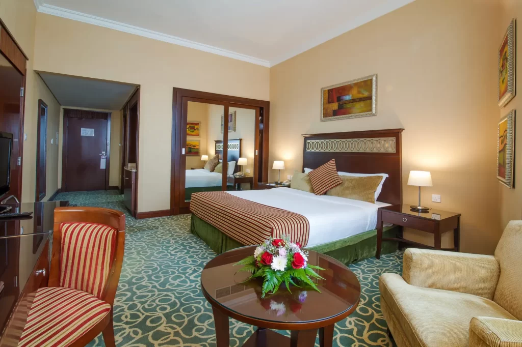 single bedroom at concorde hotel fujairah