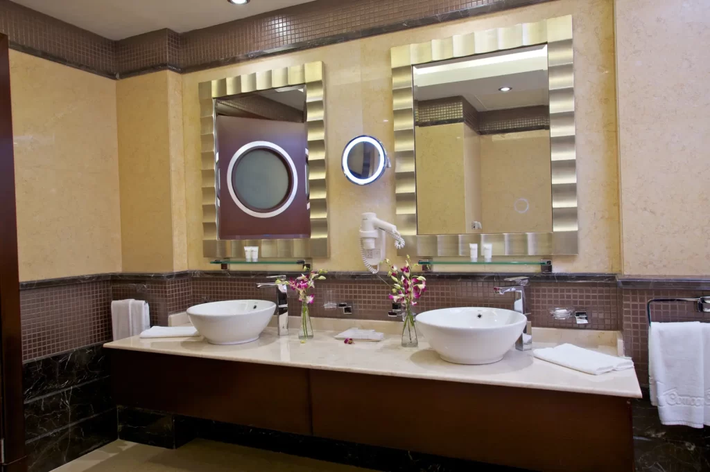 Deluxe Suite room washroom concorde hotel fujairah